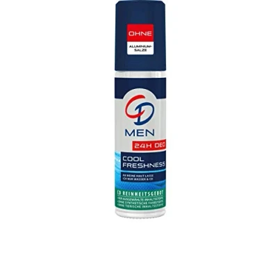 Bild av CD Deo män sprider sval fräschhet deodorantspray utan aluminium för 24 timmar skydd i förvaringsförpackningen 6 pack (6 x 75 ml)