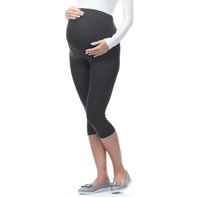Bild av Be Mammy 3/4 Leggings för Mammor Dam 03(Mörk melange, S)