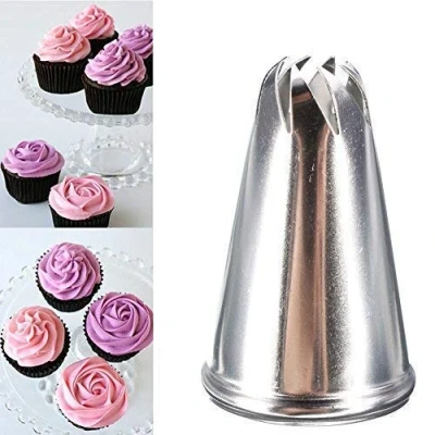 Bild av Aeromdale Ros blomma glasyr rörspetsar munstycke tårta cupcake dekorera bakverk bakning tillbehör verktyg