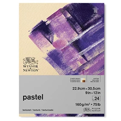 Bild av Winsor &amp; Newton 6660769 Pastellpapper i block med jordfärger 24 ark 22,9 x 30,5 cm, 160 g/m², FSC, syrafri, utan optiska blekmedel, arkivbar kvalitet, stabil och åldringsbeständig