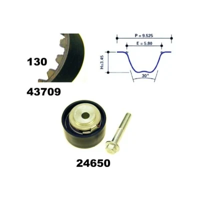 Bild av MAPCO 23632 Kit de distribution 130 avec matériel construction FORD: Transit Mk4 Camion à Plateau/Châssis, Van, Minibus