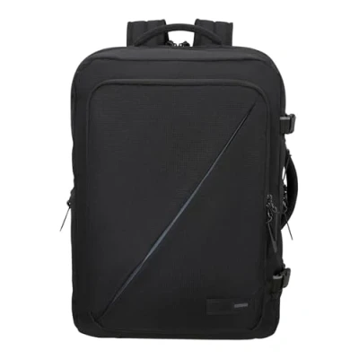 Bild av American Tour Master Take2Cabin Expanderbar resebacksäck 17,3 tum, 55 cm, 42,5/48,5 L, svart (svart)