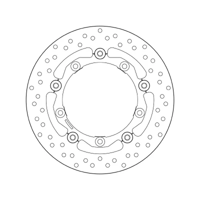 Bild av BREMBO bromsskiva 267mm 5, 4mm 5 hålad, tvådelad 78B40817 Bromsskivor