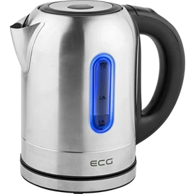 Bild av ECG RK 1785 Colore, vattenkokare, 1,7 liter, rostfritt stål, 5 bakgrundsbelysning färger, liter