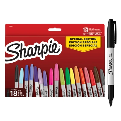 Bild av Sharpie Permanent Marker Fine Special Ed. Assorterade färger 18 st