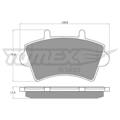 Bild av TOMEX brakes TX 13 02 Jeu de plaquettes frein Essieu avant RENAULT: MASTER 2 Kasten, Pritsche/Fahrgestell, Bus