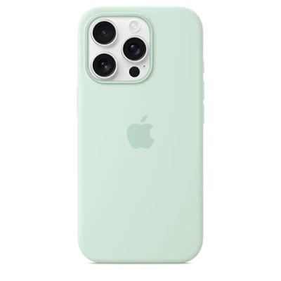 Bild av Apple iPhone 16 Pro Silicone Case With Magsafe Aquamarine