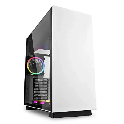 Bild av Sharkoon 4044951027460 Pure Steel PC hus, Vit/RGB