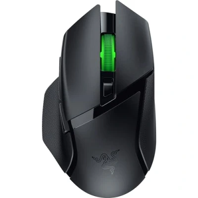 Bild av Razer Basilisk V3 X HyperSpeed Anpassningsbar trådlös spelmus (ikonisk ergonomisk form med 9 anpassningsbara kontroller, Wireless, 5G Advanced 18K Optical Sensor, Chroma RGB) Svart