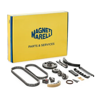 Bild av MAGNETI MARELLI 341500000470 Jeu de distribution à chaînes avec joint d&#039;étanchéite roue dentée duplex, Chaîne fermée