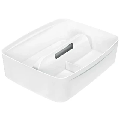 Bild av Leitz MyBox Lådinsats med handtag Small, förvaring, vattentät, BPA fri och livsmedelssäker, vit, 53230001