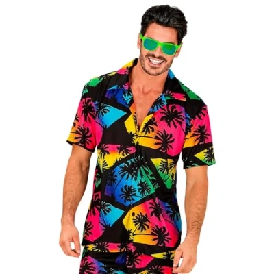 Bild av Widmann Hawaii skjorta, kortärmad blommor, Aloha, strandfest, utklädnad
