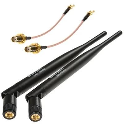 Bild av NooElec ADS B Discovery 5dBi (High Gain) antennpaket 1 090 MHz och 978 för SMA MCX anslutna programvarudefinierade radioapparater (SDR)