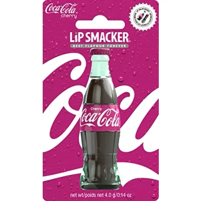 Bild av Lip Smacker Coca Cola Bottle Collection, Cherry Coke Smaksatt Läppbalsam, Återfuktande och Uppfriskande, Enkel Blisterförpackning