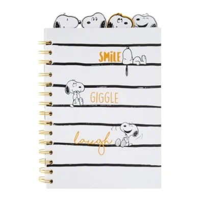Bild av Grupo Erik A5 Project Notebook With 4 Dividers Snoopy Dividers, Planner, Notepad Merchandise, Stationery, Gifts, Peanuts