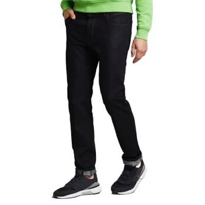 Bild av Bugatti herr jeans flexcity stretch byxor hög rörelsefrihet jeansbyxor formstabila, Mörkblå rå, 33W x 30L