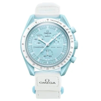 Bild av Omega x Swatch Moon uppdrag till Uranus Speedmaster blå ny, BLÅ, Modern