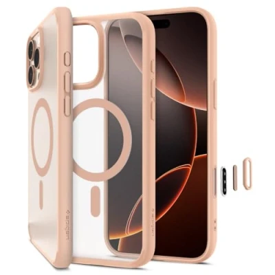 Bild av Spigen Ultra Hybrid T MagFit Skal Kompatibel med iPhone 16 Pro Max Case Fodral Frost Rose Titanium