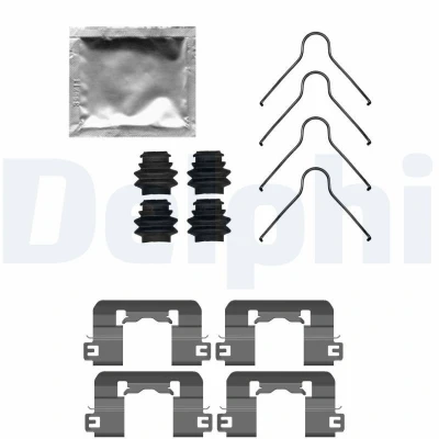 Bild av DELPHI LX0741 Kit d&#039;accessoires, plaquette de frein à disque