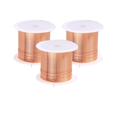 Bild av SKYPRO 3 spolspolar magnettråd emaljerad koppartråd magnet lindningstråd naturlig temperaturklassificering som ofta används för transformatorer induktorer 0,3 mm x 20 m