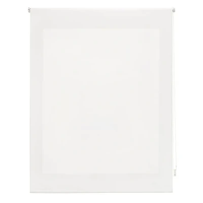 Bild av INTERBLIND premium genomskinlig, slät rullgardin, 130 x 175 cm (bredd höjd) tygmått 127 170 rå genomskinlig rullgardin fönster