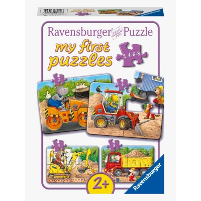 Bild av Ravensburger Djurkorg på byggarbetsplatsen 2/4/6/8 stycken, vit, 05717