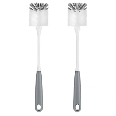 Bild av MR.SIGA Flaskborste med långt skaft, flaskborstar för rengöring, flexibel skrubbborste vattenflaskor, glasvaror, muggar, grå, 2 pack