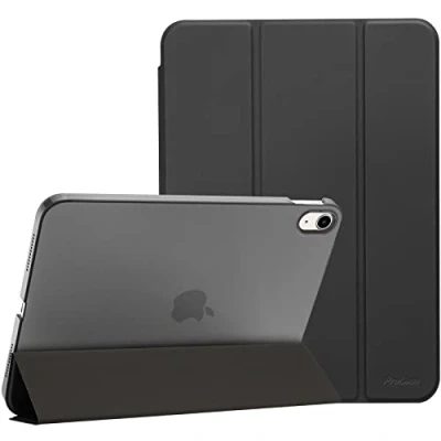 Bild av ProCase fodral för iPad 10. genaration 10,9 tum 2022 modell A2696 A2757, lätt tunt skyddande skal, smart fodral, skydd kompatibel med 10 svart