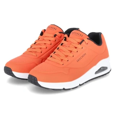Bild av Skechers Uno Stand on Air Sneaker för pojkar, Orange vitt, 41 EU