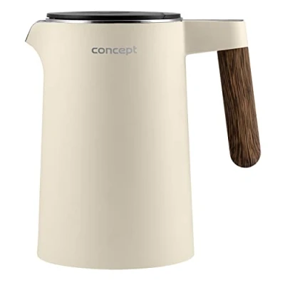 Bild av Concept Norwood vattenkokare i rostfritt stål med temperaturkontroll 45/60/70/85/90/95/100 C KEEP WARM funktion 1,5 l 18502200 W (vanilj)