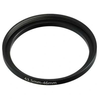 Bild av vhbw Step up ringadapter från 43,5 mm till 46 för kameralins filteradapter, metall, svart