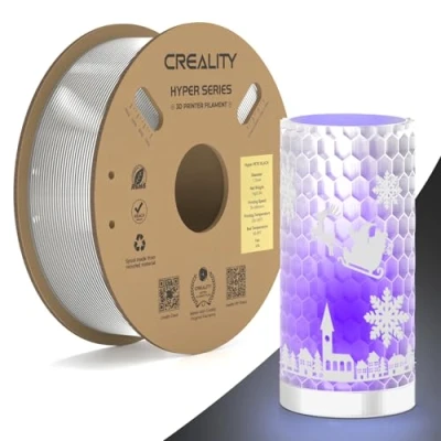 Bild av Creality hyper PETG filament, transparent filament 1,75 mm, 1KG, 3D skrivarfilament dimensionell noggrannhet +/ 0,03 passar de flesta skrivare