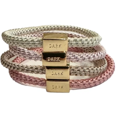 Bild av Dark Fat Hair Ties Thin 4 Pk Combo Rose Mix