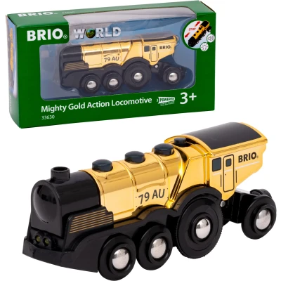 Bild av BRIO 33630 Mighty Action Lok Guld