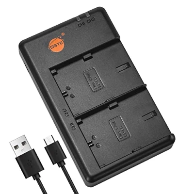 Bild av DSTE LC E6E batteri USB dubbel snabbladdare kompatibel med Canon LP E6, E6N, EOS 5D Mark II, III, 5DS, 5DS R, 60D, 60Da, 70D, 80D, 7D XC10, XC15 8,4V utgång