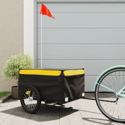 Bild av Cykelvagn svart och gul 45 kg järn