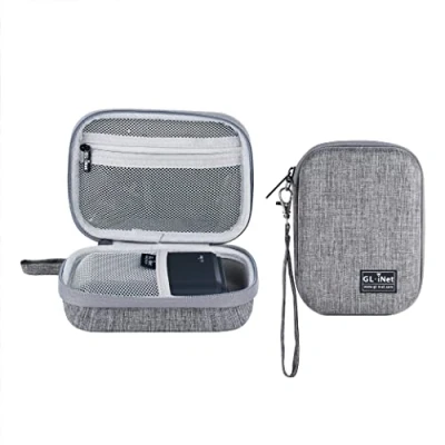 Bild av GL.iNet Gadget Organizer Case för Reserouter GL AXT1800/GL MT1300/GL SFT1200/GL E750, laddare, kablar och tillbehör, robust hållbar väska, handväska av Eva, stötsäker, grå, väska