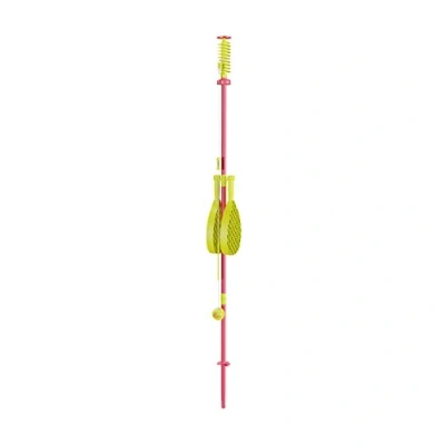 Bild av Swingball Classic Original Röd och gul Utomhusaktiviteter Traditionellt set med stolpe i marken Riktig tennisboll 2 mästerskapsfladdermöss lämplig från 5 år