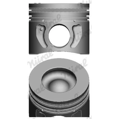 Bild av NÜRAL 87 148107 85 Piston 90,4 avec canal de refroidissement, porte segment, pour bielle trapézoïdale FORD: Ranger Mk3, Transit Mk6 Van