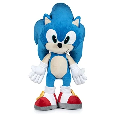Bild av play by plysch Sonic The Hedgehog 100 cm plyschleksak Jätte XXL % original idealisk för alla åldrar perfekt present till födelsedag, jul, kungar
