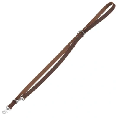 Bild av Trixie Rustic fatleather adjustable Leash L XL: 2.00 m/25 mm dark brown