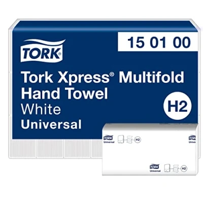 Bild av Tork 473254 multifunktionellt pappersnäsdukar för M2 invändig rullning dispensersystem/1 lagers stabilt papper i vitt, 6 x 270 meter