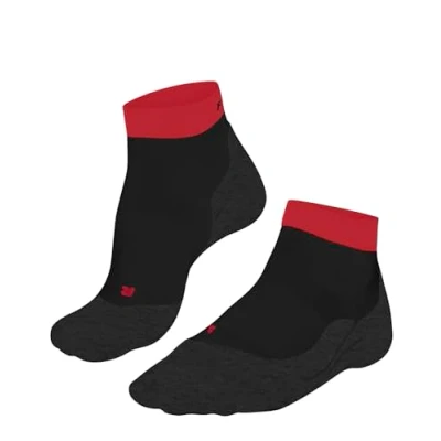 Bild av FALKE herr löparstrumpor RU4 Endurance Short M SSO bomull funktionellt material antiblåst 1 par, svart (Black 3002), 4445