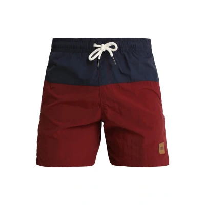 Bild av Urban Classics Block Surfshorts, Storlek: Small, Navy/burgundy