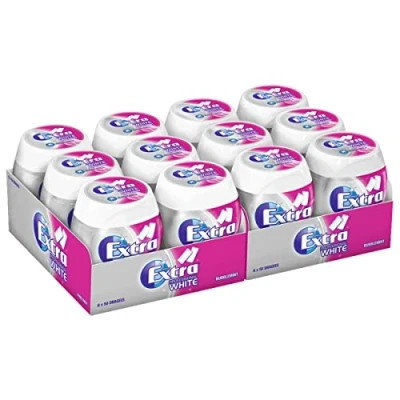 Bild av 12 burkar Wrigley&#039;s Extra Professional White Bubblemint a 50 Dragees