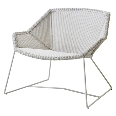 Bild av Cane line Breeze Lounge Chair 5468 LI/LS/LW stol White Grey B: 87 x D: 72 H: 73 SH: 40 cm