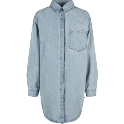 Bild av Urban Classics Oversized Jeansklänning, Storlek: 3XL, Tintedlightbluewashed