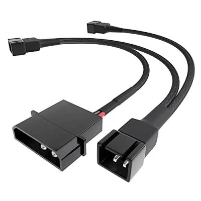 Bild av KabelDirekt 20 20cm 4 stifts Molex (5,25“) 12V till 3 x 2 polanslutning fläktdistributionskabel