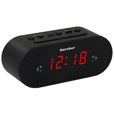 Bild av Karcher UR 1030 klockradio (PLL radio, dimbar display, dubbelt larm) svart, standard