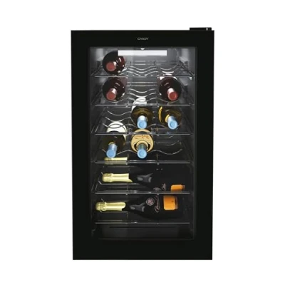 Bild av Candy DiVino CWC 021 M/NF vinkyl, 21 flaskor, app hOn med vivinteknik, kromhyllor, 39 dB, G klass, 40 x 55 70 cm, svart [energiklass G]